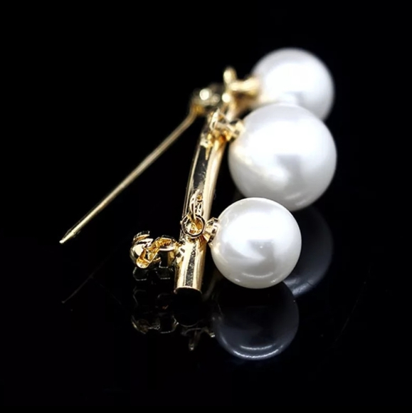 Scarf Cardigan Bag Brooch Pin Silver or Gold Color - Picture 3 of 6